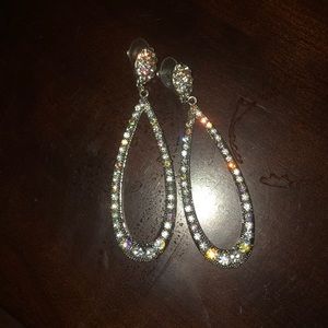 Diamond statement earrings